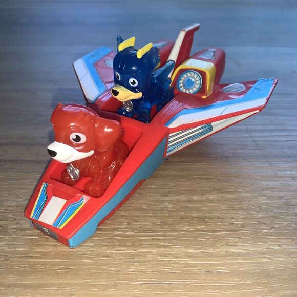 Paw Patrol Mini Jet Playset Mighty Super Paws 2 Pups Included - Picture 1 of 4